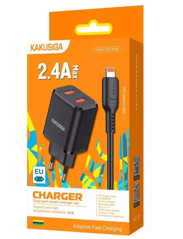 Kaku KSC-793 2in1 charger with Lightning cable Photo 2