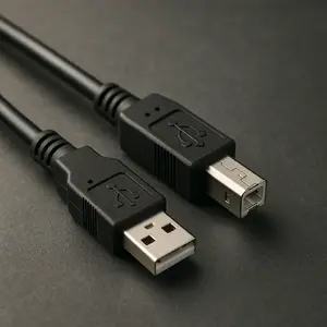 USB A uz B printera kabelis Riff RF-PR-USB-AB-1.5M 1,5 m USB 2.0, melns