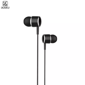 iKAKU KSC-380 Universālas Vieglas HiFi In-Ear Austiņas 3.5mm ar Mikrofonu 1.2m Melnas
