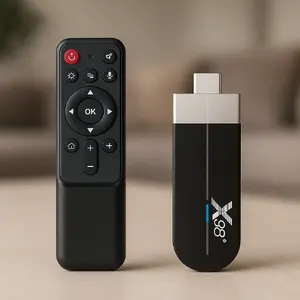 Mini TV Stick Riff X98 S500 SmartBox — Android 11, Amlogic S905Y4, 4GB RAM, 32GB, 4K60 AV1 HDR10+
