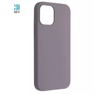 Silicone Case Riff for iPhone 13 Pro Lavender Grey with Soft Fiber Interior