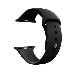 Силиконовый ремешок Riff для Apple Watch 42/44/45 мм черный RF-SIL-AW-42/44/45-BLACK