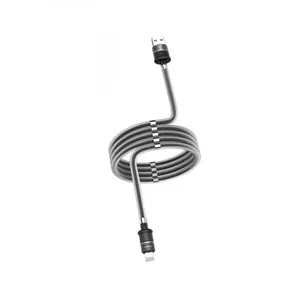 iKaku KSC-350 Lightning uzlādes un datu pārraides vads ar magnētiem 1m Black