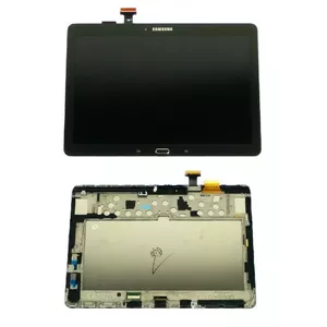 LCD ekrāns Samsung Note 10.1 2014 P600 / P601 / P605 ar skārienekrānu melns oriģināls (service pack)