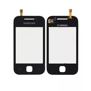 Touch screen panel for Samsung Galaxy Y GT-S5360 by HQ — replacement front glass digitizer, black
