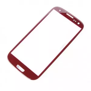 Replacement LCD screen glass for Samsung Galaxy S3 GT-i9300, brand HQ, red