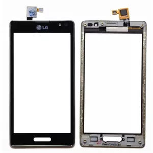 LCD LG P760 Optimus L9 ar skārienekrānu un rāmi Black
