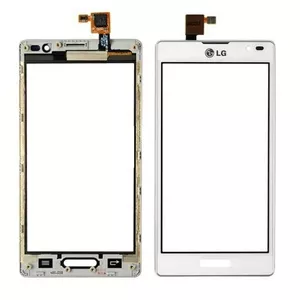 LCD LG P760 Optimus L9 ar skārienekrānu un rāmi White 