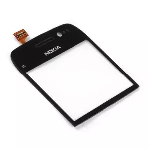 NOKIA touch screen for E6 — replacement front panel, black, SWAP Grade A