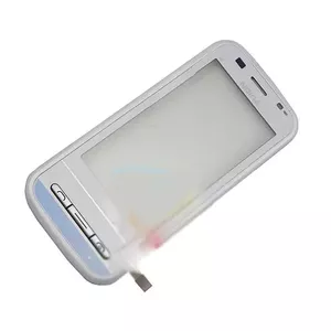 Touchscreen Digitizer Assembly with Frame for NOKIA C6-00, white