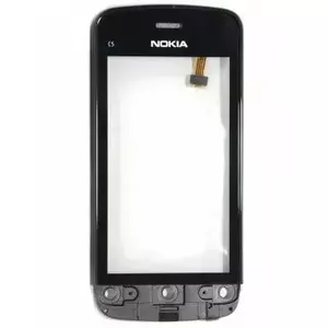 Touchscreen Digitizer Assembly with Frame for NOKIA C5-03 — Black