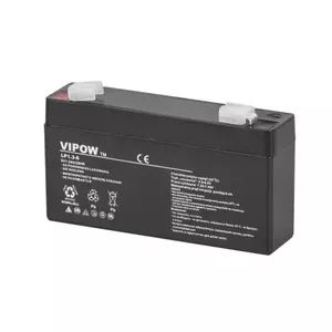 GEL Lead Acid Battery CSB-61.3 6V 1.3Ah with T1 Connector