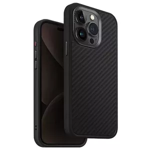 Protective phone case Uniq Keva for iPhone 15 Pro Max 6.7" with Magclick charging support, black
