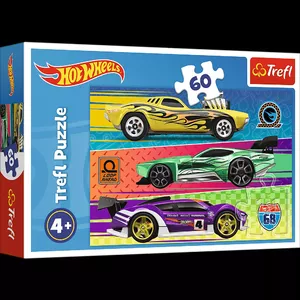 TREFL HOT WHEELS Puzles, 60 gab.