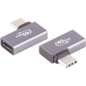 USB-C adapter ShiverPeaks 13-60001 90° angled connector (left/right)