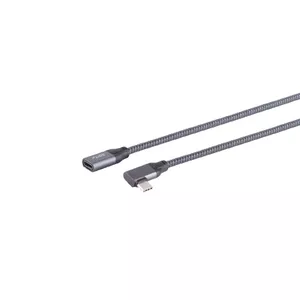 USB кабель S/CONN 13-56010 USB 3.2 Gen 2x2 0.5 м USB C Серый