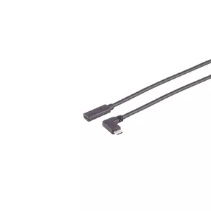 USB кабель S/CONN 13-54015 USB 3.2 Gen 2x2 0.5 м USB C Серый