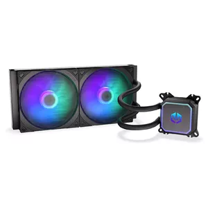 СЖО (All-in-one) ENDORFY Navis F280 14 см чёрная — радиатор 280 мм, 2×140 мм PWM вент., медная подошва, RGB контроллер