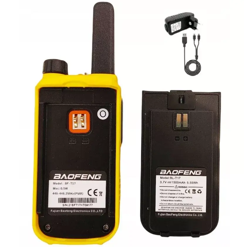 Baofeng BF-T17 портативная рация — 16 каналов, 5 Вт Photo 3