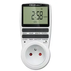 Electronic timer QOLTEC PC0628 with LCD display, 24-hour countdown