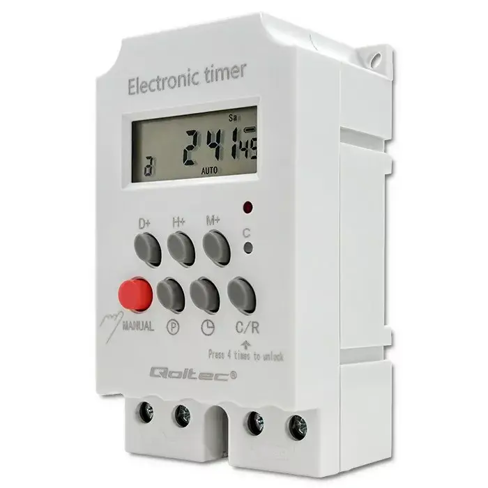 DIN sliedes taimeris QOLTEC PC0629 — 24V 16A Photo 7