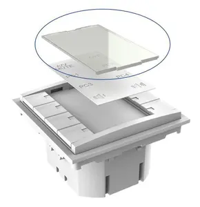 VivoLink VLCP8B-PLEXIGLASS Push-Button Panel White 12V DC