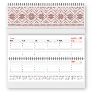 Desk calendar 2025 Long PP cover Coffee mobile serviss