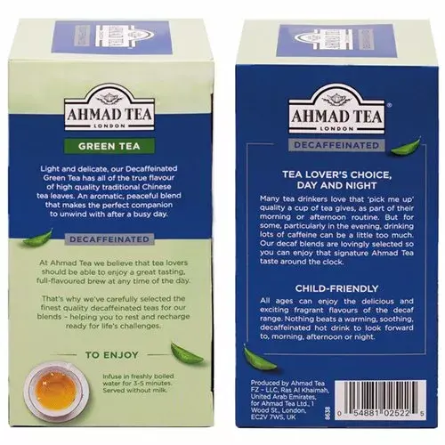 Ahmad Tea без кофеина зелёный 20 пакетиков Photo 4