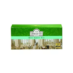 Tea Ahmad Tea Mint Green 25 bags — green tea with peppermint, 25 pyramid tea bags