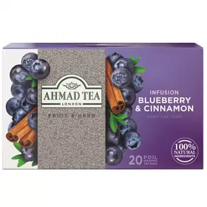 Tea Ahmad Tea Blueberry & Cinnamon 20 bags aluminium-wrapped