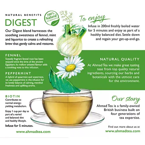 Чай Ahmad Tea 20' Alu Benefits Digest — Ahmad Tea Photo 3