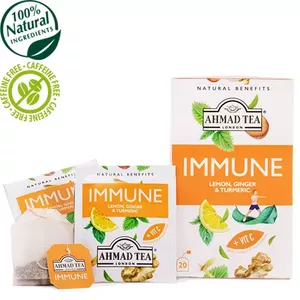 Tea bag pack Ahmad Tea Benefits Immune 20 pcs – blend to support immune system