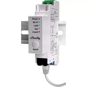 Current meter Shelly Pro EM 50A with two 50A terminals, energy monitoring device