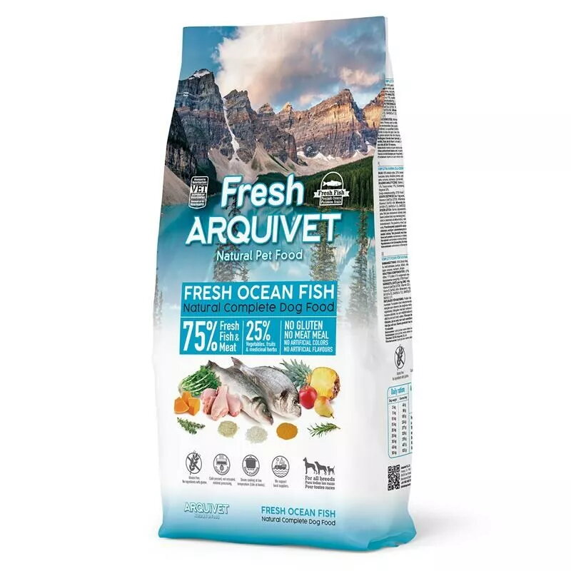 Sausais barības maisījums suņiem ARQUIVET Fresh