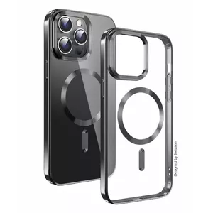 Protective Metallic Clear Jelly Magstick Case SWISSTEN for Apple iPhone 15 Plus