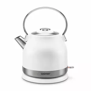 Электрический чайник Zelmer 1.5 L 2200 W Нержавеющая сталь Белый