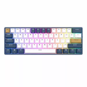 Mechanical keyboard Royal Kludge RK61 Plus — 61‑key compact layout, White Sky Cyan switches, US layout