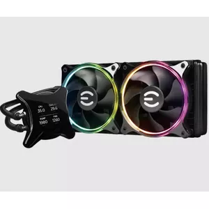 EVGA 400-HY-CX24-V1 система охлаждения компьютера Процессор All-in-one liquid cooler 12 cm Черный