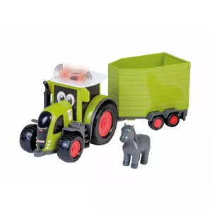 MALIK mehāniskā rotaļlieta Traktors ar zirgu piekabi 34544 - bērnu traktors ar noņemamu piekabi