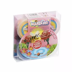 Art and Play Kulkolina standard 4 krāsas — modelēšanas plastilīna komplekts, 4 krāsu gabali