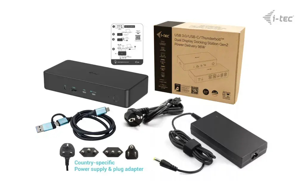 Док-станция i-tec USB 3.0 / USB-C / Thunderbolt 3 Professional Dual 4K Photo 4