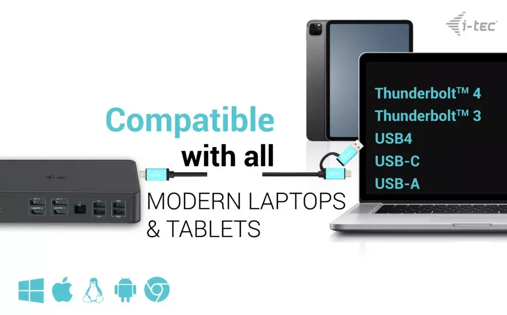 Док-станция i-tec USB 3.0 / USB-C / Thunderbolt 3 Professional Dual 4K Photo 7