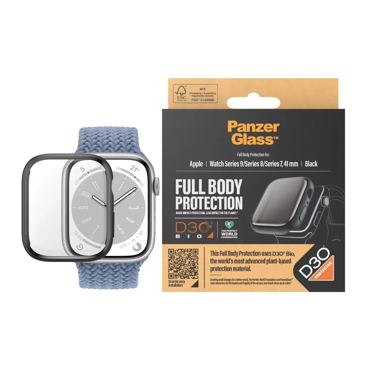 Screen Protector PanzerGlass Apple Watch Series 9 41mm Photo 2