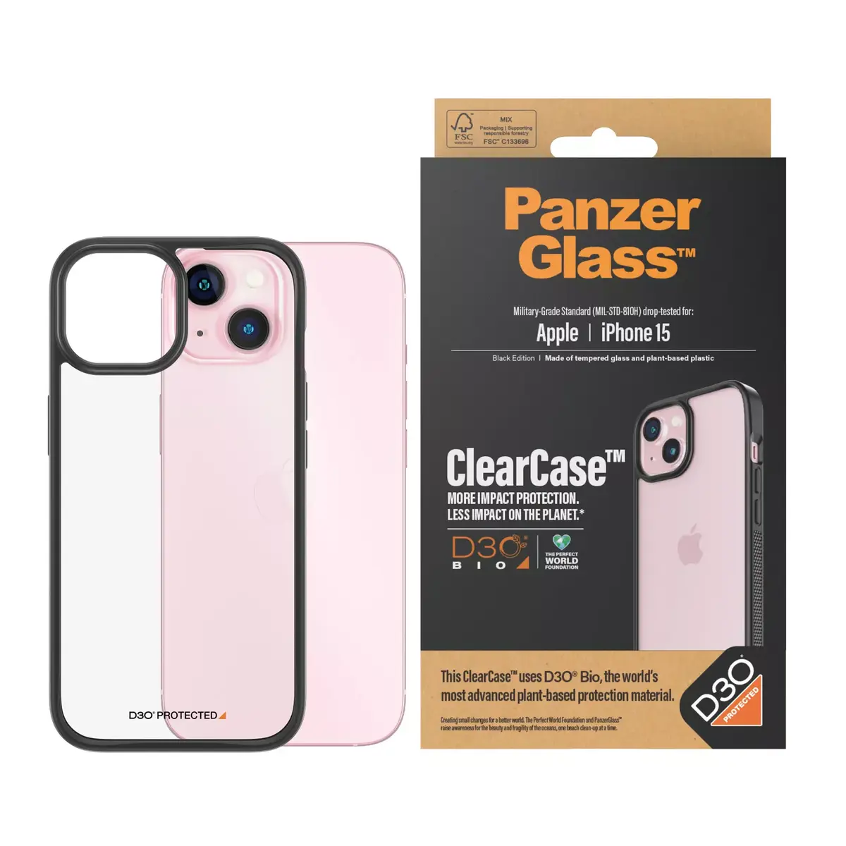 Чехол PanzerGlass ClearCase iPhone 15 Photo 2