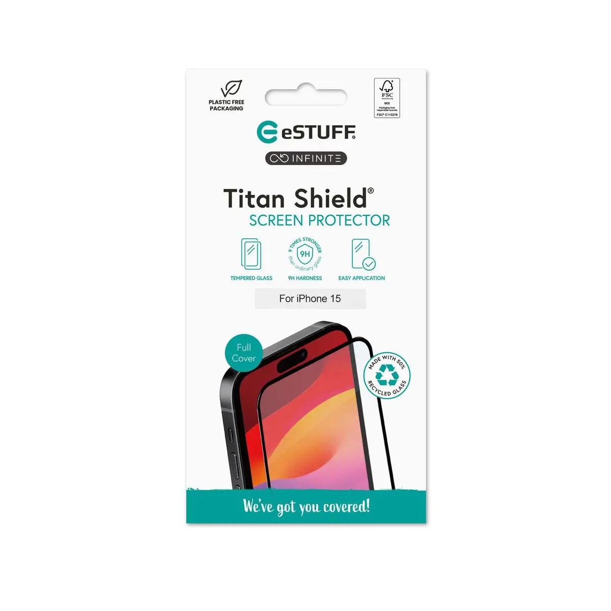 Защитное стекло eSTUFF ES501401 для Apple iPhone 15 Photo 3