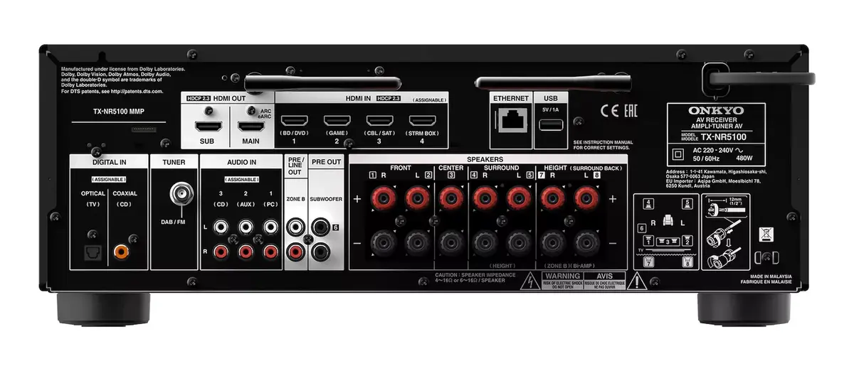 Receivers ONKYO TX-NR5100 Photo 4