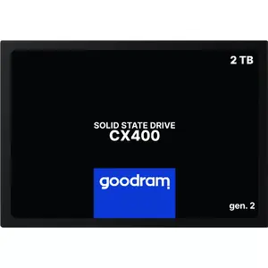 2.5" SATA III SSD GOODRAM CX400 2.05 TB (2048 GB) 3D NAND, Read 550 MB/s, Write 500 MB/s, TBW 720, MTBF 2,000,000 h