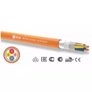 Fire Resistant Cable Erse JE-H(St)-H 1x2x0.8 E30 — single-core 2 conductors 0.8 mm²