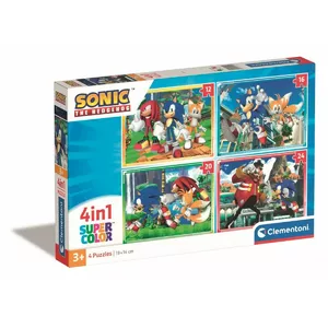 Пазл Clementoni Supercolor Sonic — 12 деталей, тема видеоигр, от 3 лет