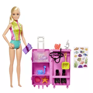 Fashion Doll Barbie Marine Biologist Playset by MATTEL — 22 cm, Plastic & Fabric, Light Skin Tone